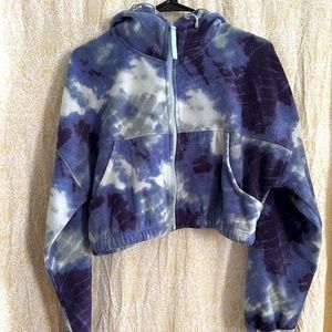 Women's UO tie-dye cropped hoodie